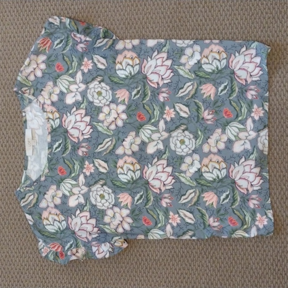 LOFT Floral Blouse
